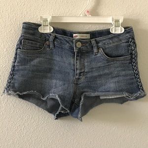 Junior Kids Girl sz12 Levi’s Shortie Shorts jeans